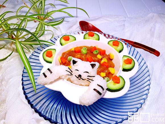 小猫咖喱牛肉饭
