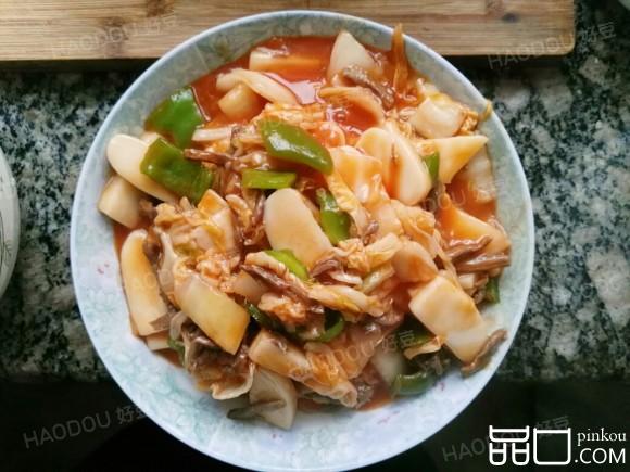 牛肉白菜炒年糕