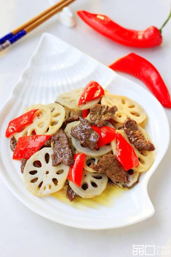 莲藕炒牛肉
