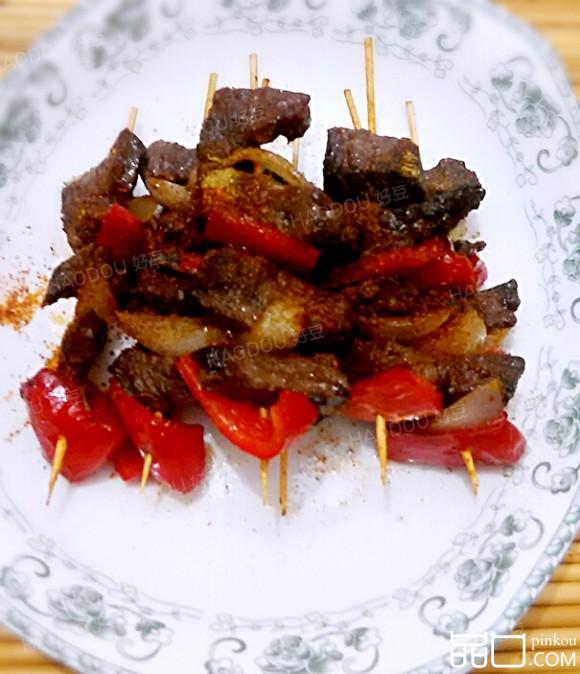 彩椒洋葱牛肉串
