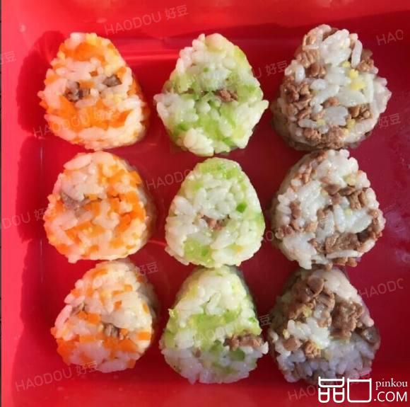 三色饭团
