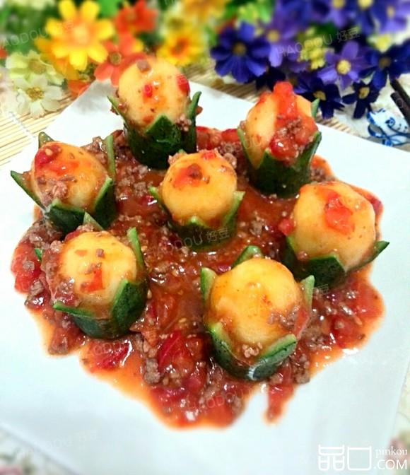 丝瓜土豆泥盅