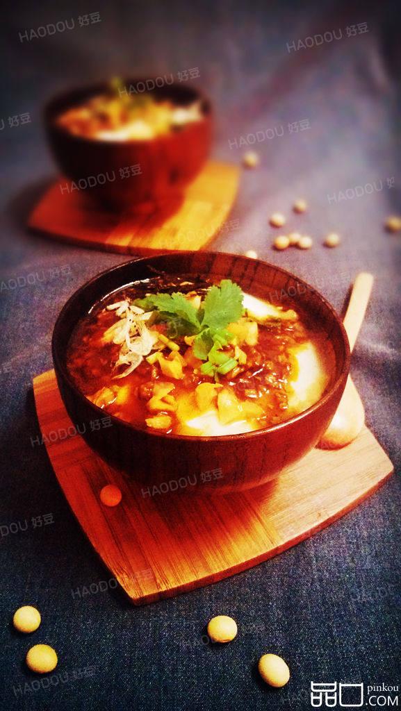 香辣牛肉榨菜豆腐花