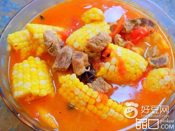 西红柿玉米牛肉汤