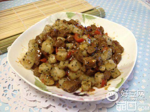 火龙果炒牛肉
