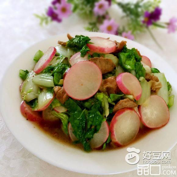 樱桃萝卜炒毛白菜