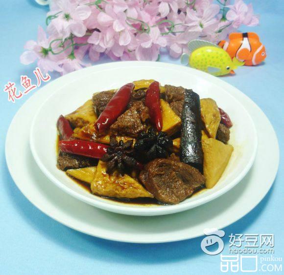 豆腐干烧牛肉