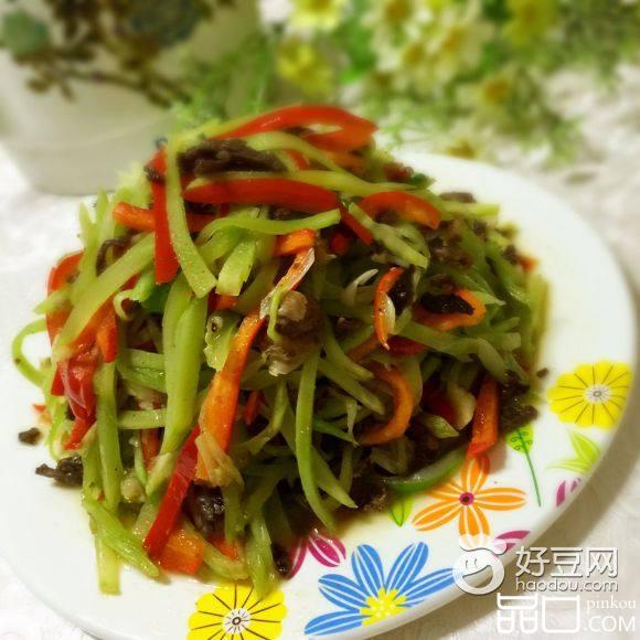 莴笋牛肉丝