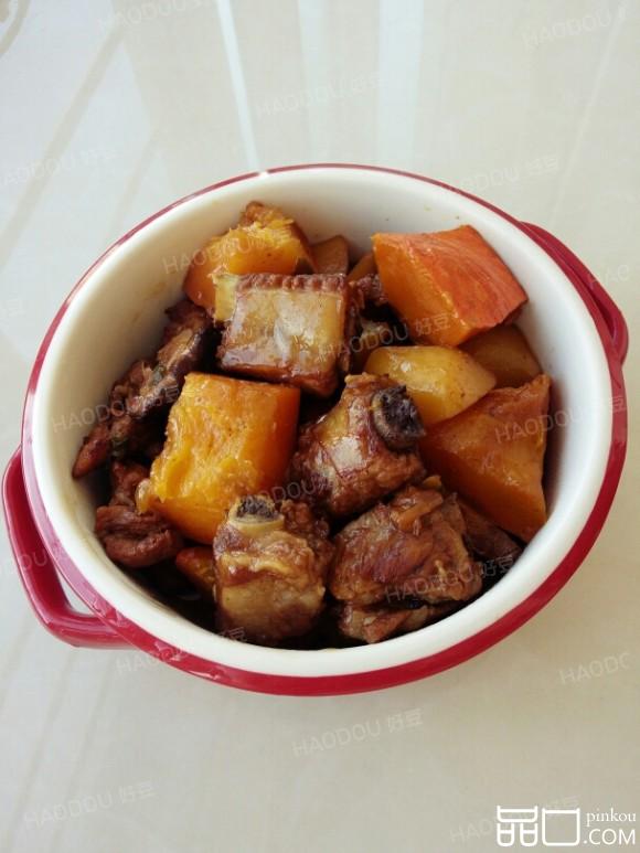南瓜土豆炖排骨