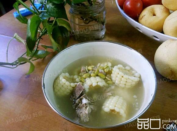 排骨玉米毛豆汤