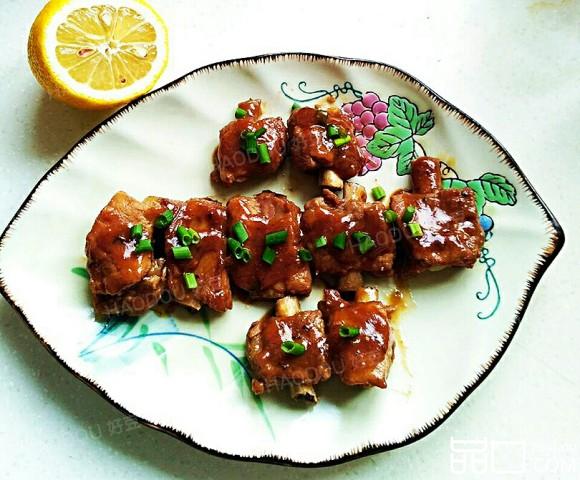 糖桂花柠檬排骨