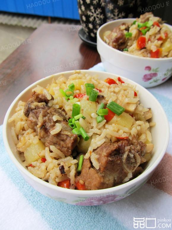 杂蔬排骨焖饭