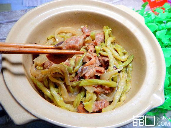 砂锅豆角排骨
