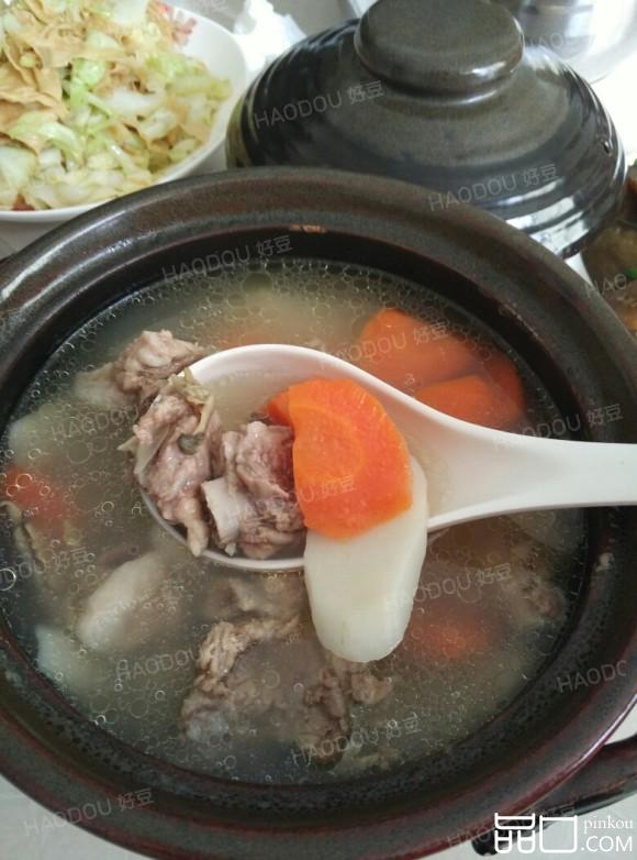 山药干胡萝卜煲排骨