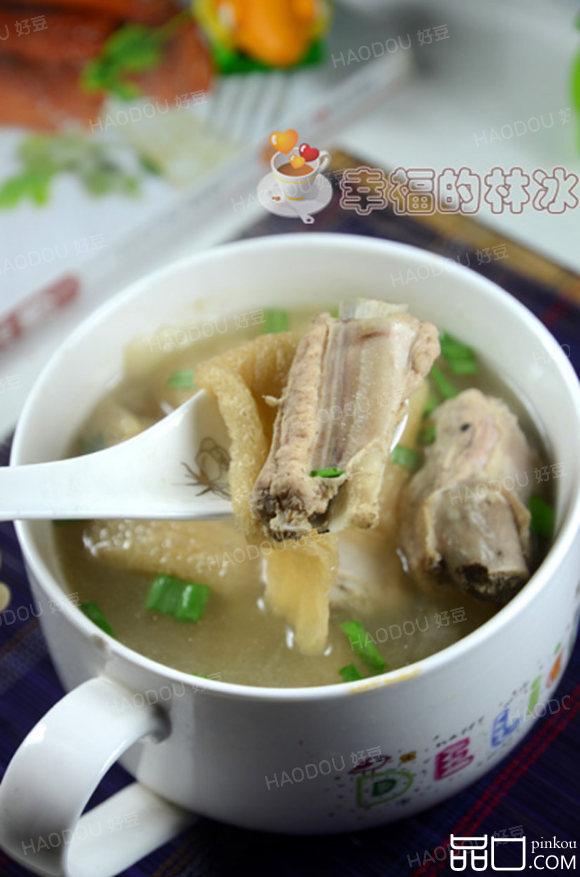 排骨竹荪汤#多效护理