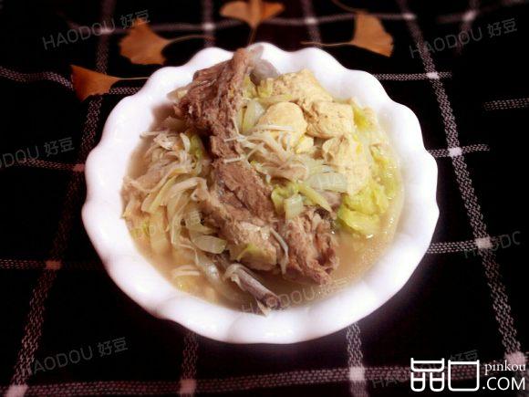 白菜冻豆腐排骨汤