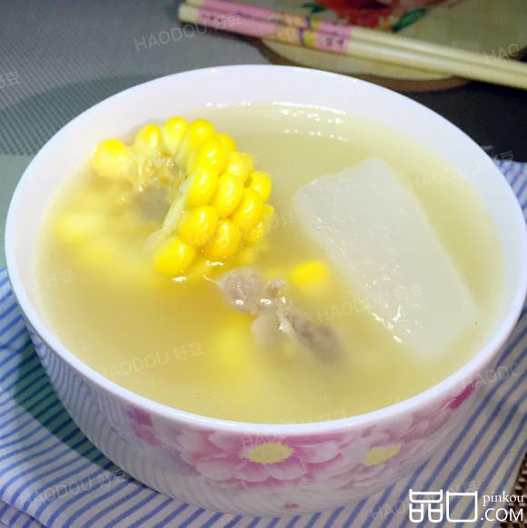 白萝卜玉米排骨汤