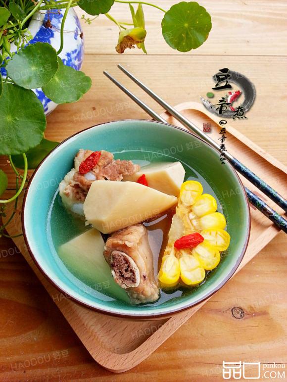 玉米鲍菇排骨汤