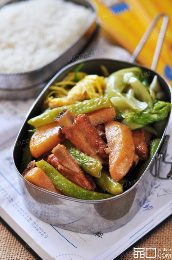 土豆豆角炖排骨