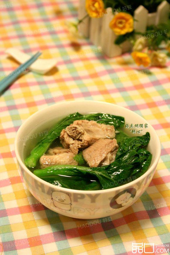 菜心排骨汤