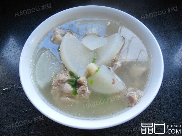 排骨干贝萝卜汤