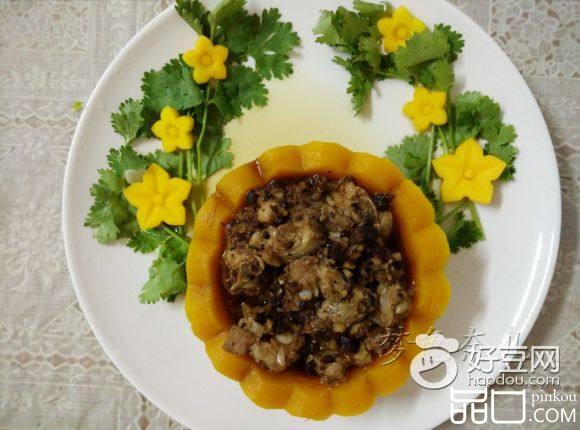 豆豉排骨蒸南瓜