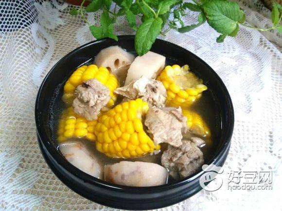 排骨玉米莲藕汤