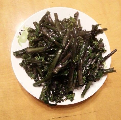 清炒红油菜步骤7