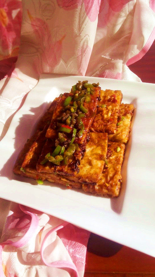 土家香煎豆腐步骤13
