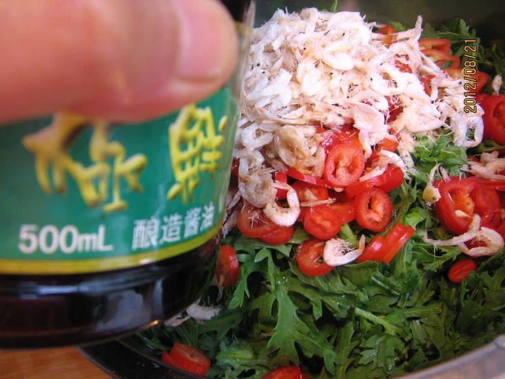 虾皮茼蒿步骤7