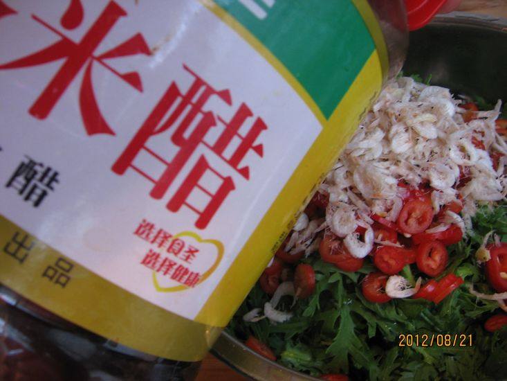 虾皮茼蒿步骤6