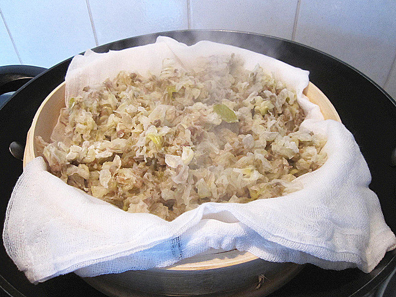原味面粉蒸槐花步骤10