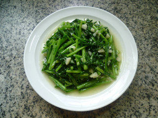蒜香茼蒿步骤7