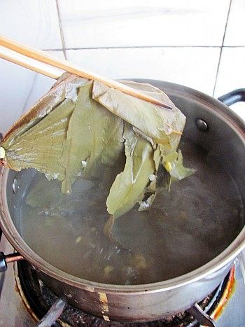 荷叶绿豆汤步骤5