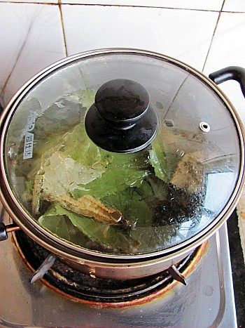 荷叶绿豆汤步骤4