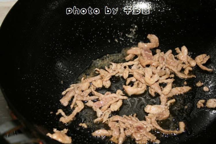 杏鲍菇炒三丝步骤3