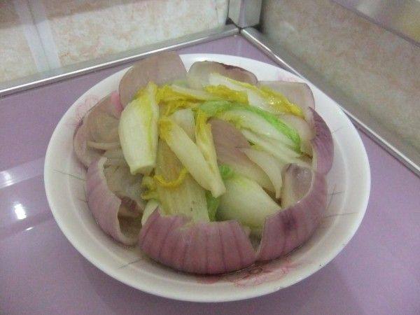 洋葱娃娃菜步骤7