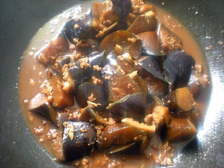 肉沫酱烧茄子步骤7