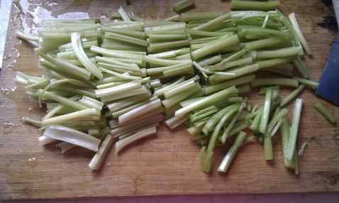 凉拌芹菜腐竹步骤4