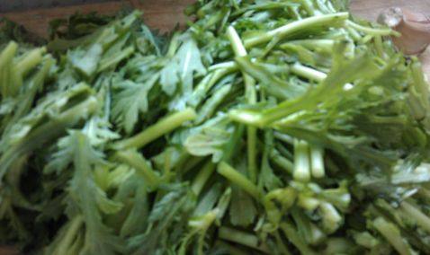 茼蒿鱼豆腐步骤1