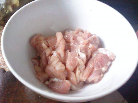 肉丝茄子步骤2