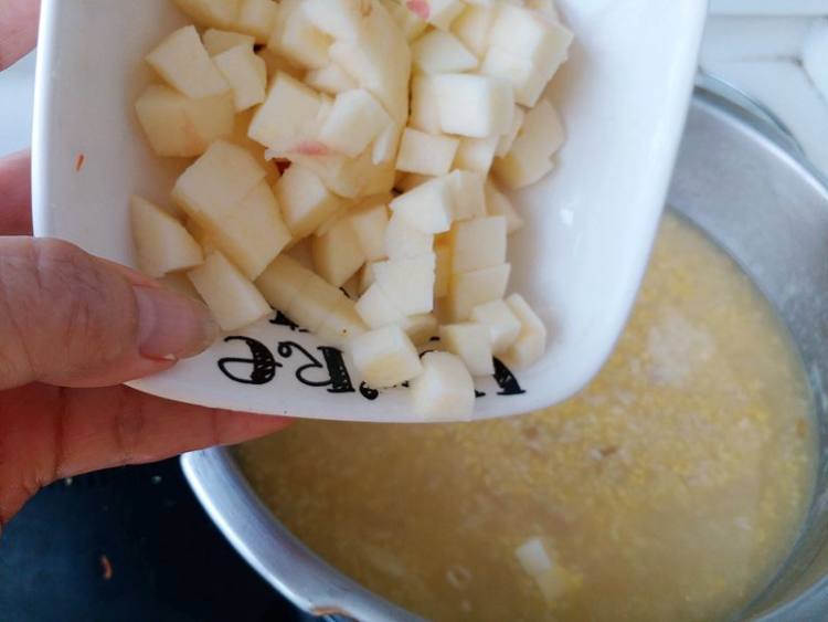 小米燕麦片苹果粥步骤4