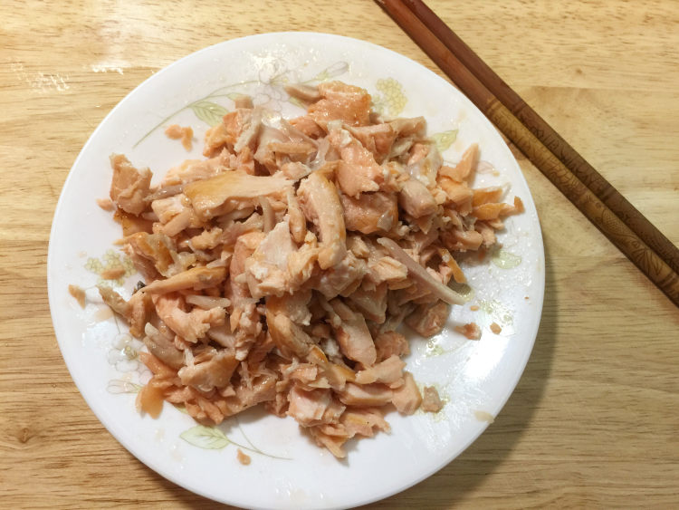 明太子鮭鱼炊饭步骤6