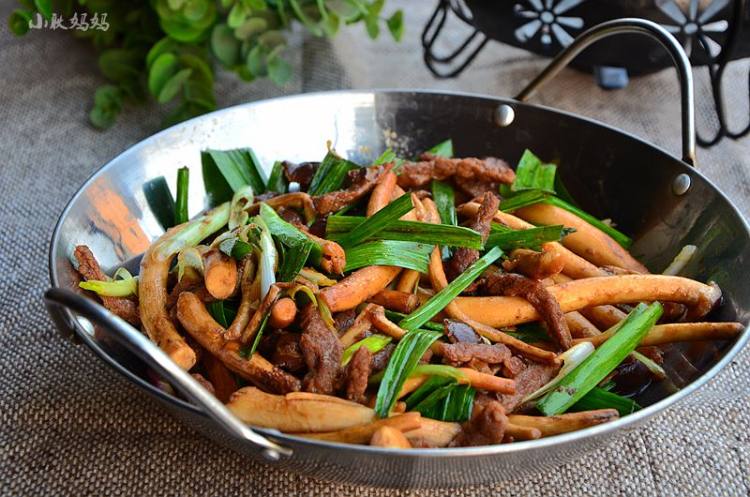 茶树菇牛柳步骤10