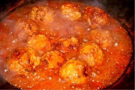 糖醋肉丸步骤9