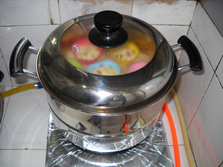 薏苡红豆玉米发糕步骤8