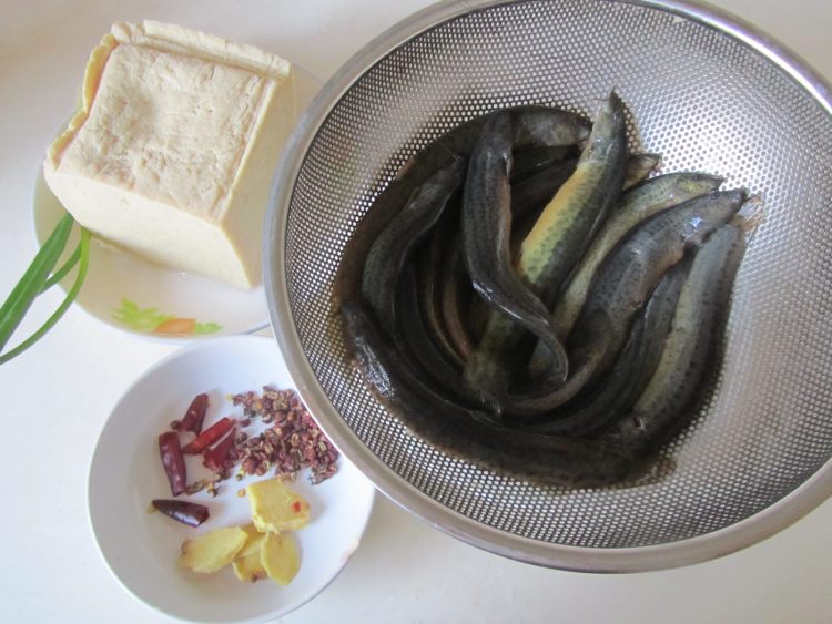 泥鳅炖豆腐步骤1