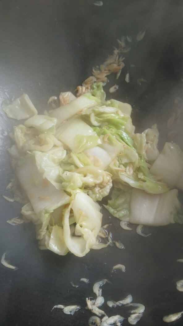虾皮炒大白菜步骤6