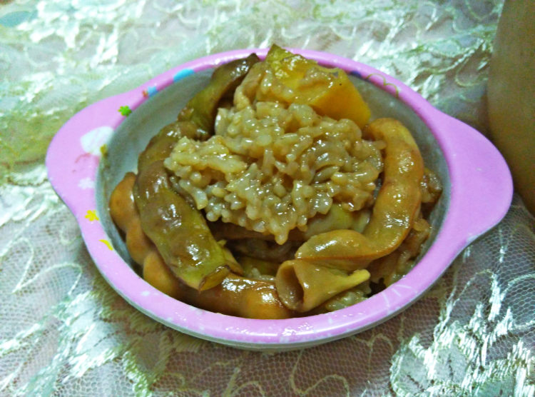 豆角焖饭步骤10