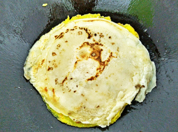 摊鸡蛋饼步骤9